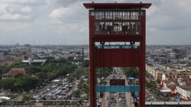 Menara Ampera Jadi Destinasi Wisata Baru, Pemandangan Kota dari Ketinggian