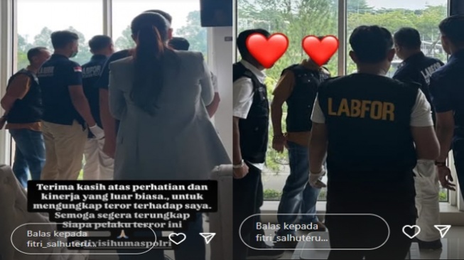 Kantor Fitri Salhuteru didatangi petugas (Instagram)