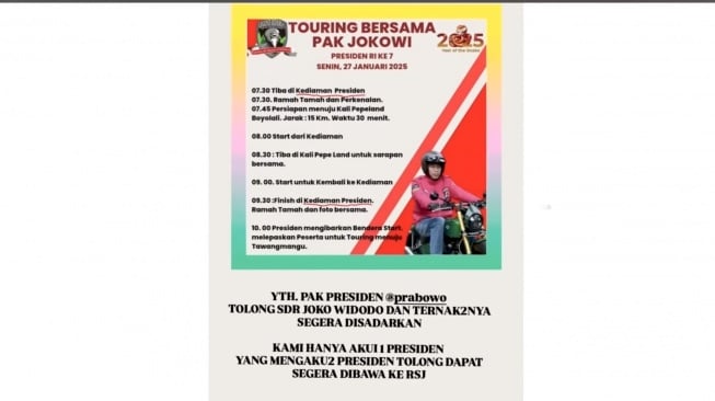 'Rumah Presiden', Poster Touring Jokowi Disindir Rocky Gerung: Masih Ingin...