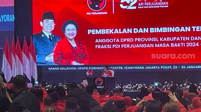 Ketua Umum DPP PDI Perjuangan (PDIP) Megawati Soekarnoputri. (Suara.com/Bagaskara)