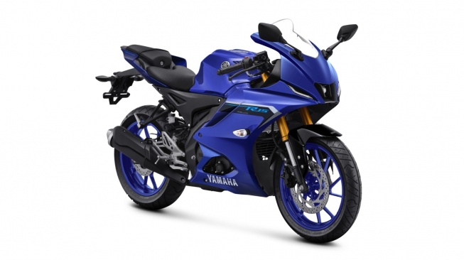 Yamaha R15 2025 mendapat penyegaran di sisi warna dan grafis. [Dok Yamaha Indonesia]