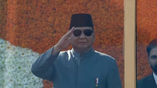 Presiden RI Prabowo Subianto menghadiri parade perayaan Hari Republik India ke-76 di Kartavya Path, New Delhi, Minggu (26/1) waktu setempat. (ist)