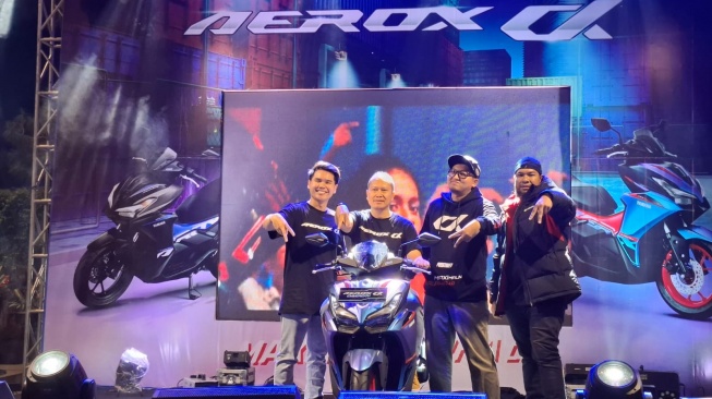 Peluncuran Yamaha Aerox Alpha di Bandung. (Foto: SUARA.com/Manuel Jeghesta)