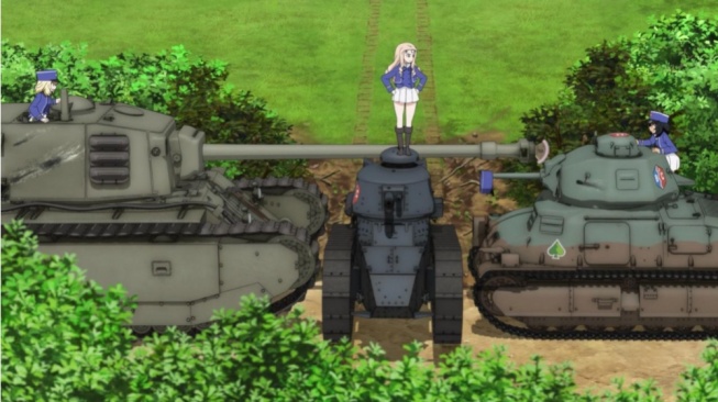 Review Anime Girls und Panzer, Ketika Sekolah Menjadi Medan Perang