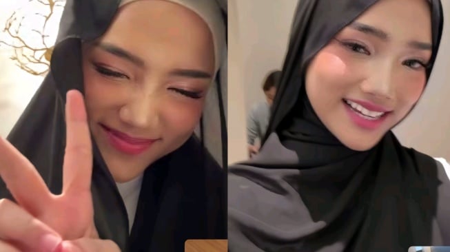 Fuji video call dengan Verrell Bramasta (TikTok/@tomliwafa)