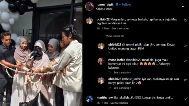 Umi Pipik dan keluarga resmikan bisnis baru (Instagram/@_ummi_pipik_)