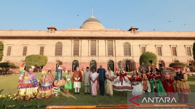 Momen Presiden Prabowo di Istana Rashtrapati Bhavan, Mengulang Jejak Bersejarah Soekarno di Hari Republik India