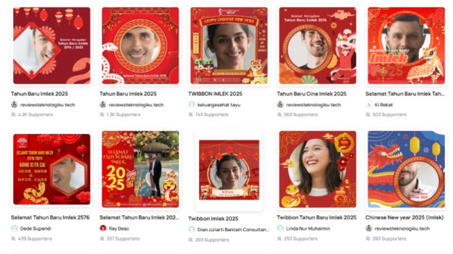 Meriahkan Imlek 2025! 40 Link Twibbon Ular Kayu Gratis