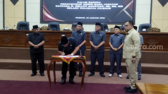 DPRD Cilegon Umumkan Akhir Masa Jabatan Helldy Agustian