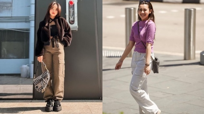 8 Ide Outfit Celana Cargo Wanita, Tampil Stylish ala Gaya Fuji hingga Aaliyah Massaid