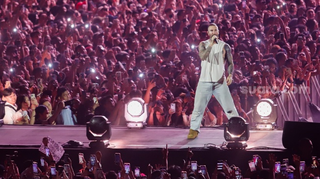 Maroon 5 Konser di JIS, Adam Levine: Senang Sekali Bisa Kembali ke Jakarta