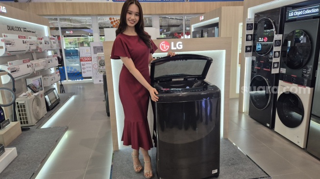 Targetkan Pimpin Kapasitas Besar, LG Rilis Mesin Cuci Top Loading Baru dengan Teknologi AI