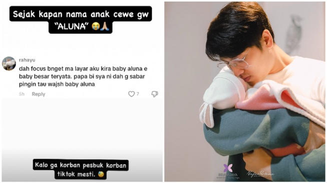 Rizky Billar geram warganet salah sebut nama putrinya (Instagram)