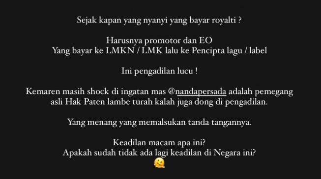 Unggahan Cita Citata (Instagram/@cita_rahayu)