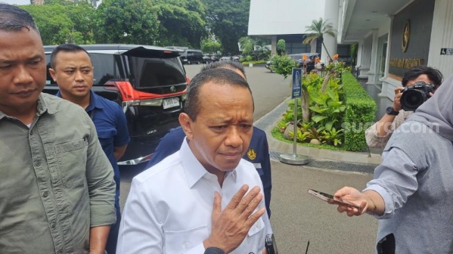 Menteri Energi dan Sumber Daya Mineral (ESDM), Bahlil Lahadalia. (Suara.com/Novian)