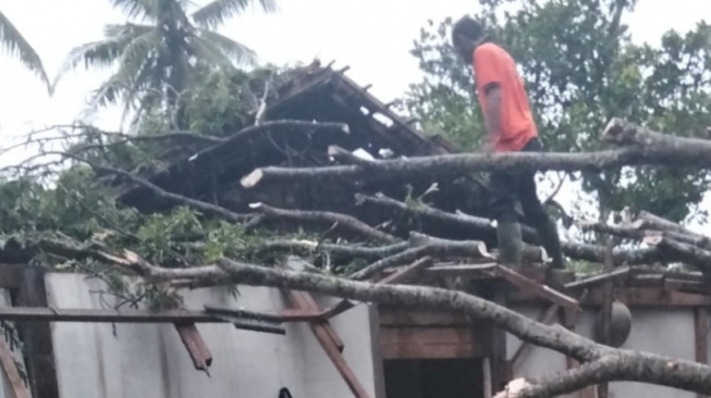 Hujan dan Angin Kencang, Puluhan Rumah di Bandar Lampung dan Lampung Timur Rusak