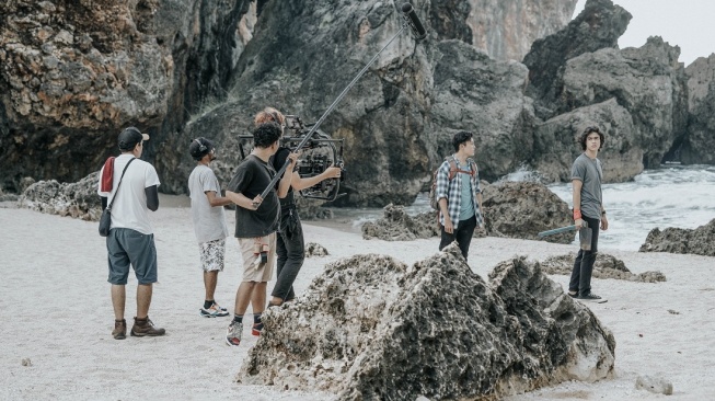 Salah satu lokasi syuting film Pulung Gantung Pati Ngendat di Yogyakarta. [istimewa]