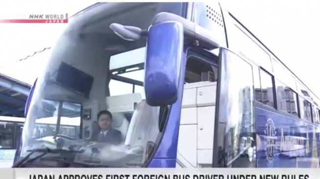 Pria Indonesia Berhasil Jadi WNA Pertama yang Lolos Tes Sopir Bus di Jepang, Gajinya..