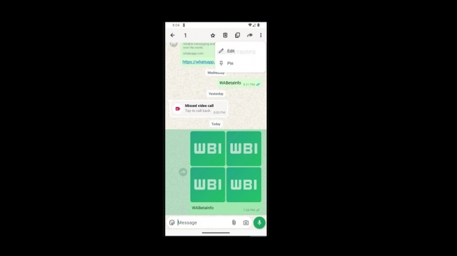 Fitur mengedit album WhatsApp. [WABetaInfo]