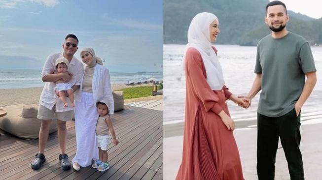 Inspirasi Outfit ke Pantai Wanita Berhijab, Bisa Contek Gaya 8 Artis ini