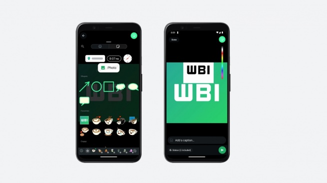 Fitur foto stiker WhatsApp. [WABetaInfo]