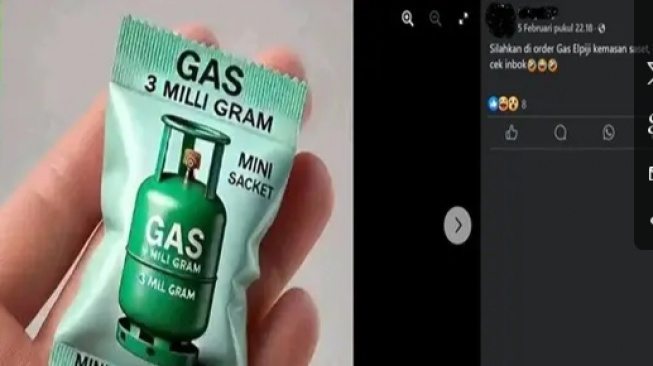 Cek Fakta: Foto Gas Elpiji Kemasan Saset