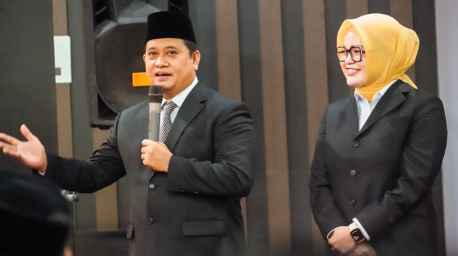 Askolani - Netta Indian Ditetapkan Sebagai Bupati-Wakil Bupati Banyuasin 2025-2030