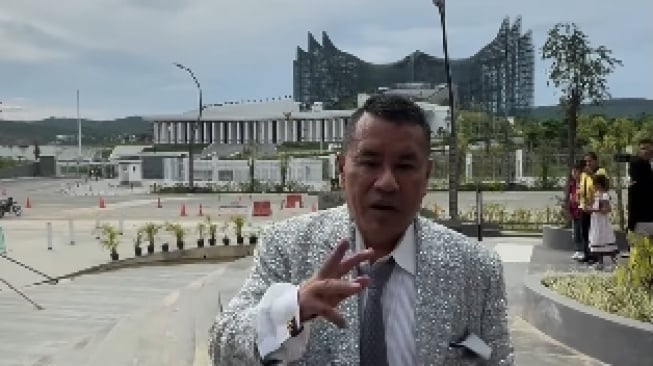 Pengacara, Hotman Paris Hutapea saat berkunjung ke IKN. (Tangkapan layar/Instagram)