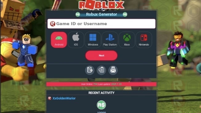 Malware di Roblox. [Kaspersky]