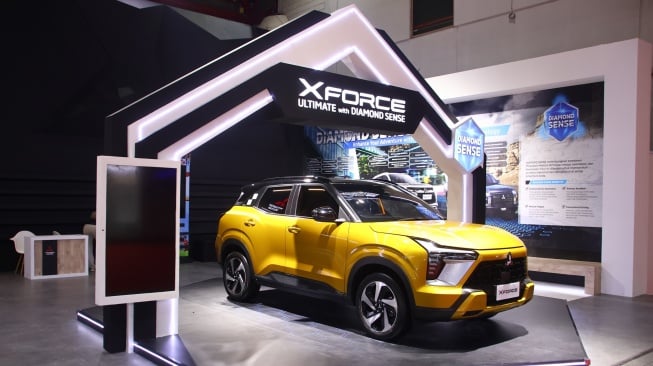 Mitsubishi XForce dipamerkan di di IIMS 2025. [Dok MMKSI]