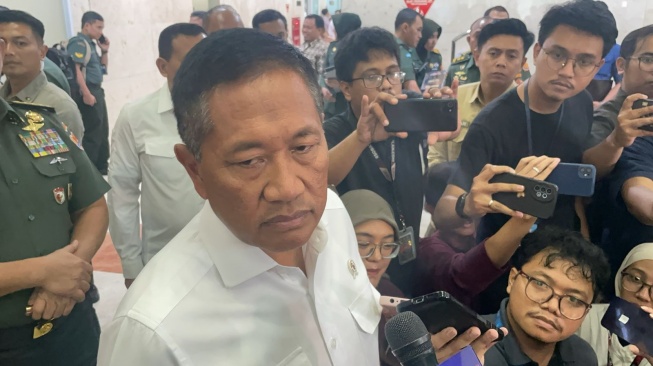 Wakil Menteri Pertahanan (Wamenhan) Donny Ermawan. (Suara.com/Bagaskara)