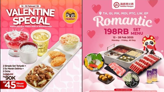 Promo Valentine Makan Romantis Berdua: KFC, Haidilao, Solaria, dan Banyak Lagi!