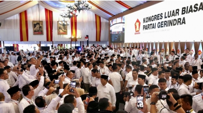 Kongres Luar Biasa Partai Gerindra Tunjuk Kembali Prabowo [Dok Instagram @prabowo]