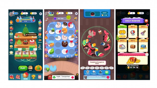 Cake Sort - Color Puzzle Game. [tangkapan layar pribadi]