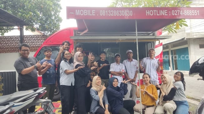 Servis Gratis Astra Motor Yogyakarta di Hari Pers (Suara.com/Gagah Radhitya)