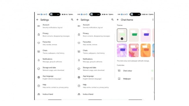 Fitur tema WhatsApp. [WhatsApp]