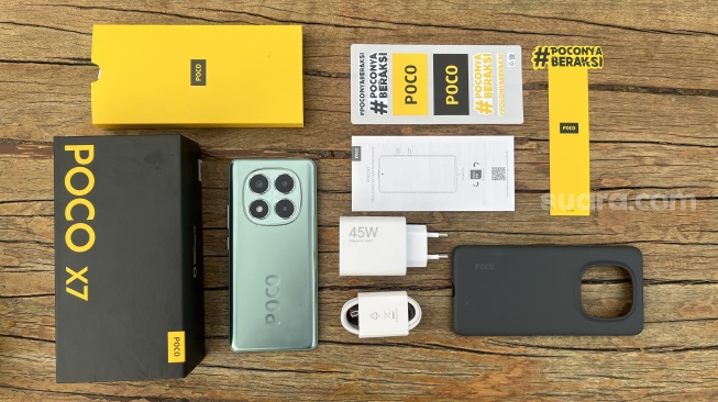 Poco X7. [Suara.com/Dicky Prastya]