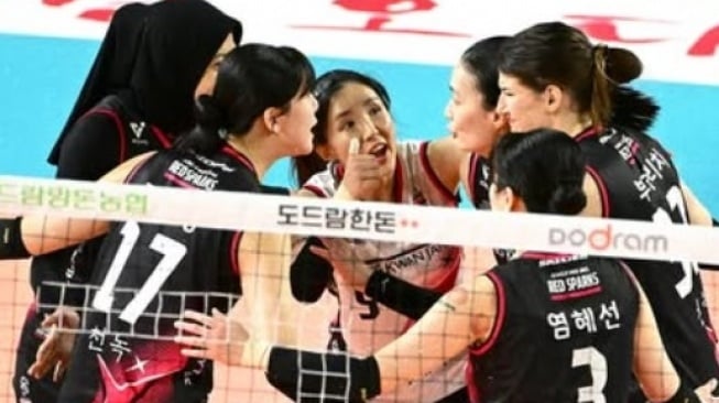 Megawati Hangestri Cetak 12 Poin, AI Peppers Tekuk Red Sparks 3-0 [Instagram Red Sparks]