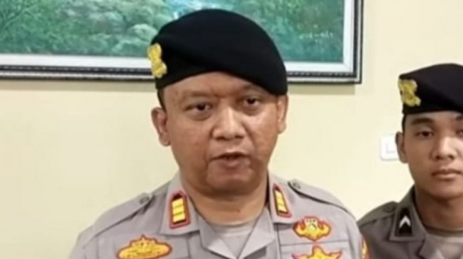 Kasat Samapta Polres Cianjur, Jawa Barat AKP Yudhistira. ANTARA/Ahmad Fikri.