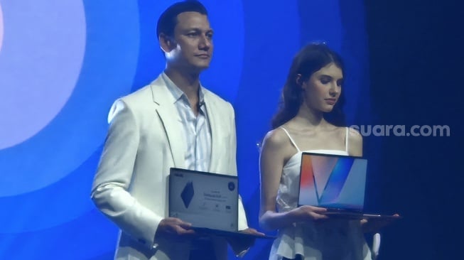 Peluncuran Asus Zenbook A14 (UX3407QA), Jakarta, Rabu (19/2/2025). [Suara.com/Dythia]