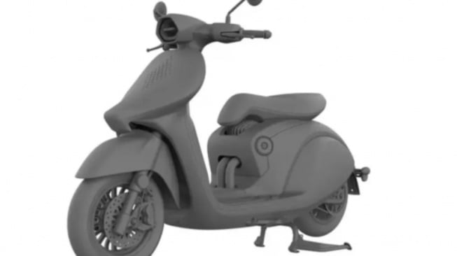 Gambar paten motor mirip Vespa 946 dari pabrikan Tiongkok (2banh.vn)