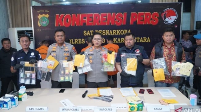 Polres Metro Jakarta Utara Ungkap 131 Kasus Narkoba, Tangkap 169 Tersangka