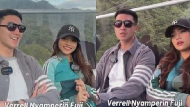 Fuji dan Verrell Bramasta di Malaysia. [TikTok]