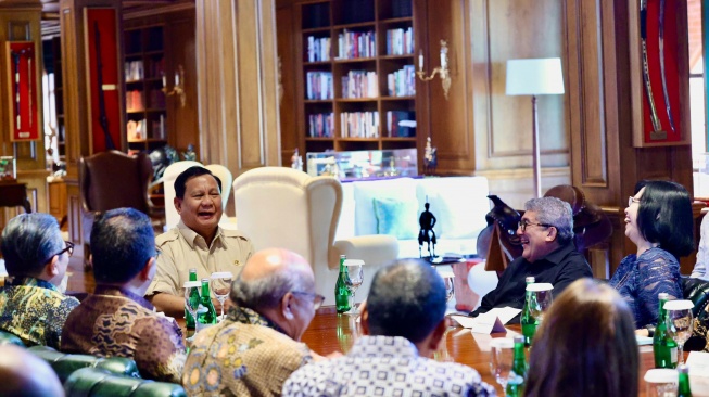 Prabowo Diskusi Bareng Pimpinan Media di Hambalang [X/Prabowo Subianto]