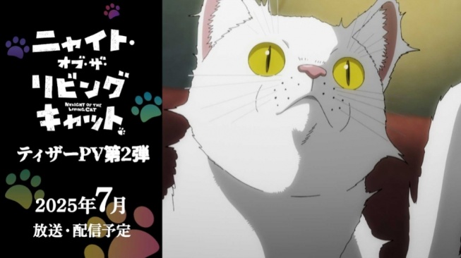 Nantikan, Anime Nyaight of the Living Cat Tayang Perdana pada Juli 2025