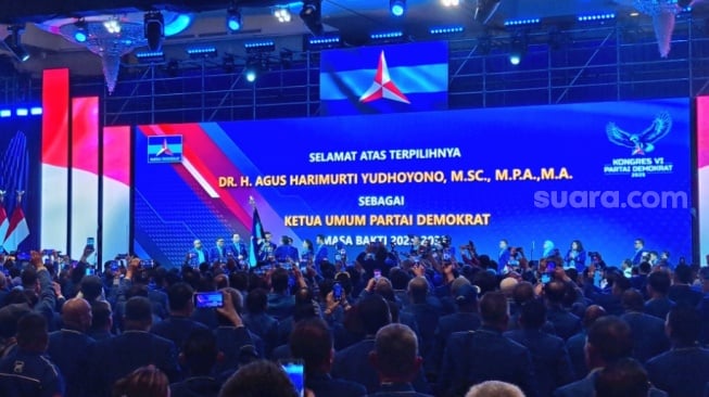 SAH! AHY Terpilih Kembali Jadi Ketum Demokrat 2025-2030