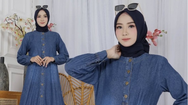 Tampil Keren dengan Gamis Denim: Panduan Memilih Warna Jilbab yang Tepat