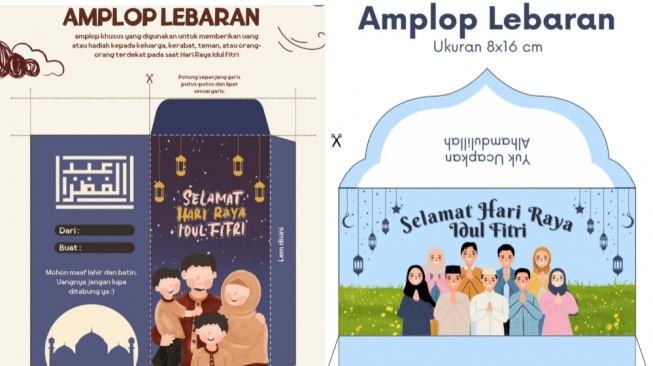 55 Template Amplop Lebaran Unik, Bisa Diedit dan Didownload Gratis