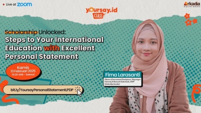 Gandeng Awardee LPDP, Yoursay Adakan Kelas Pembuatan Personal Statement