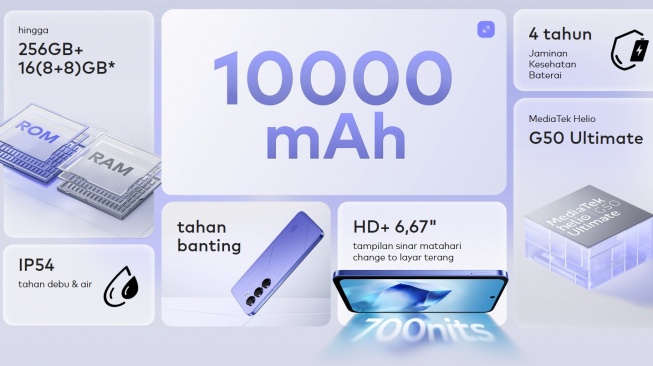 Spesifikasi Itel Power 70. (Itel)